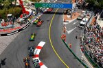 Charles Leclerc (Ferrari), Oscar Piastri (McLaren), Carlos Sainz (Ferrari), Lando Norris (McLaren), George Russell (Mercedes), Max Verstappen (Red Bull) und Lewis Hamilton (Mercedes) 