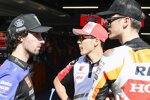 Luca Marini (Honda), Alex Rins (Yamaha) und Takaaki Nakagami () 