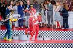 Charles Leclerc (Ferrari), Carlos Sainz (Ferrari) und Oscar Piastri (McLaren) 