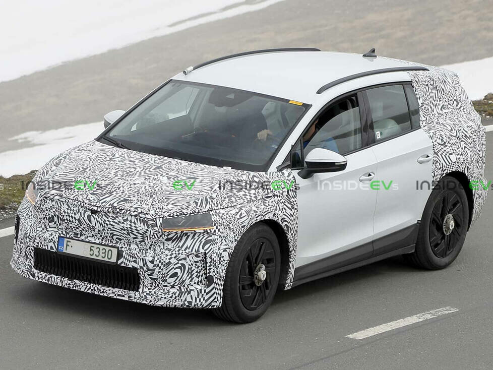 Skoda Enyaq Facelift als Erlkönig
