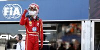 Charles Leclerc (Ferrari) feiert die Pole beim Formel-1-Rennen in Monaco 2024