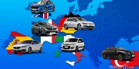 Europa-Wahl: Die beliebtesten Autos in den größten Ländern