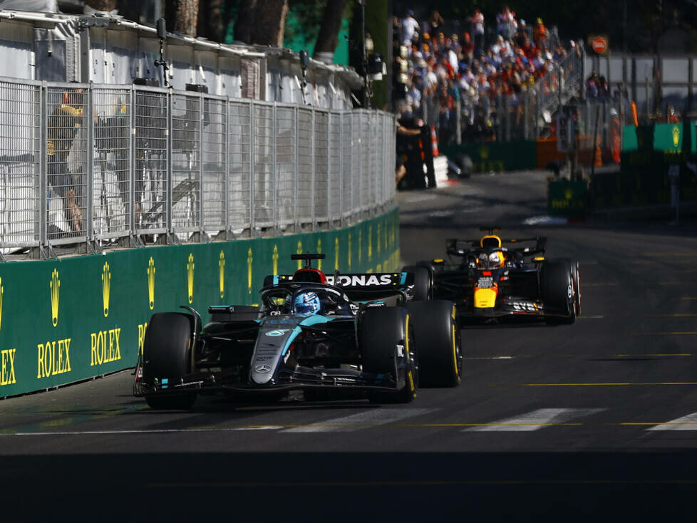 George Russell, Max Verstappen