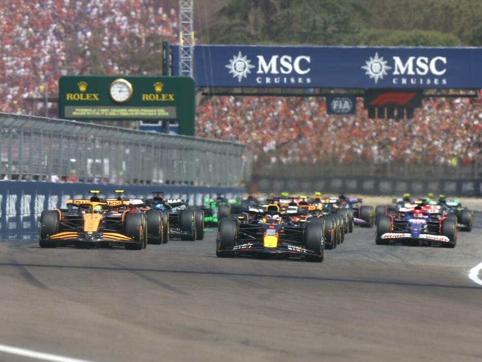 Max Verstappen, Lando Norris, Carlos Sainz, Charles Leclerc, Yuki Tsunoda