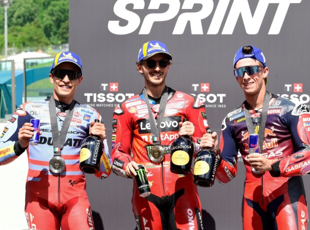 Francesco Bagnaia, Marc Marquez, Pedro Acosta Francesco Bagnaia, Marc Marquez, Pedro Acosta
