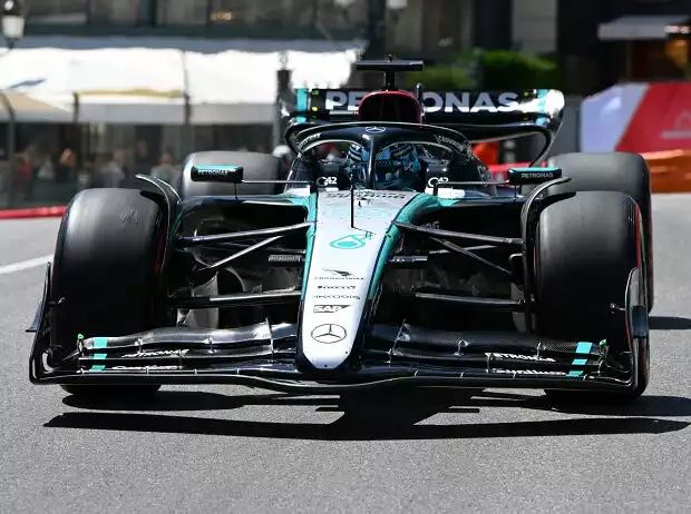 George Russell (Mercedes W15) beim Formel-1-Rennen in Monaco 2024 Titel-Bild zur News: George Russell (Mercedes W15) beim Formel-1-Rennen in Monaco 2024