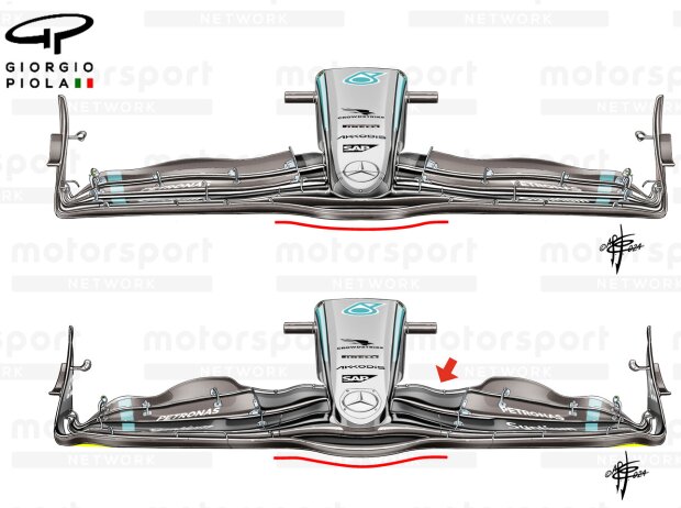 Mercedes-Frontflügel Mercedes-Frontflügel