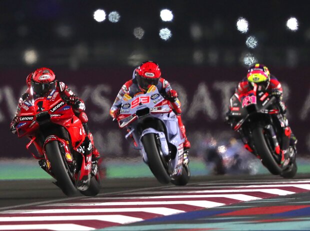 Francesco Bagnaia, Marc Marquez, Aleix Espargaro Francesco Bagnaia, Marc Marquez, Aleix Espargaro