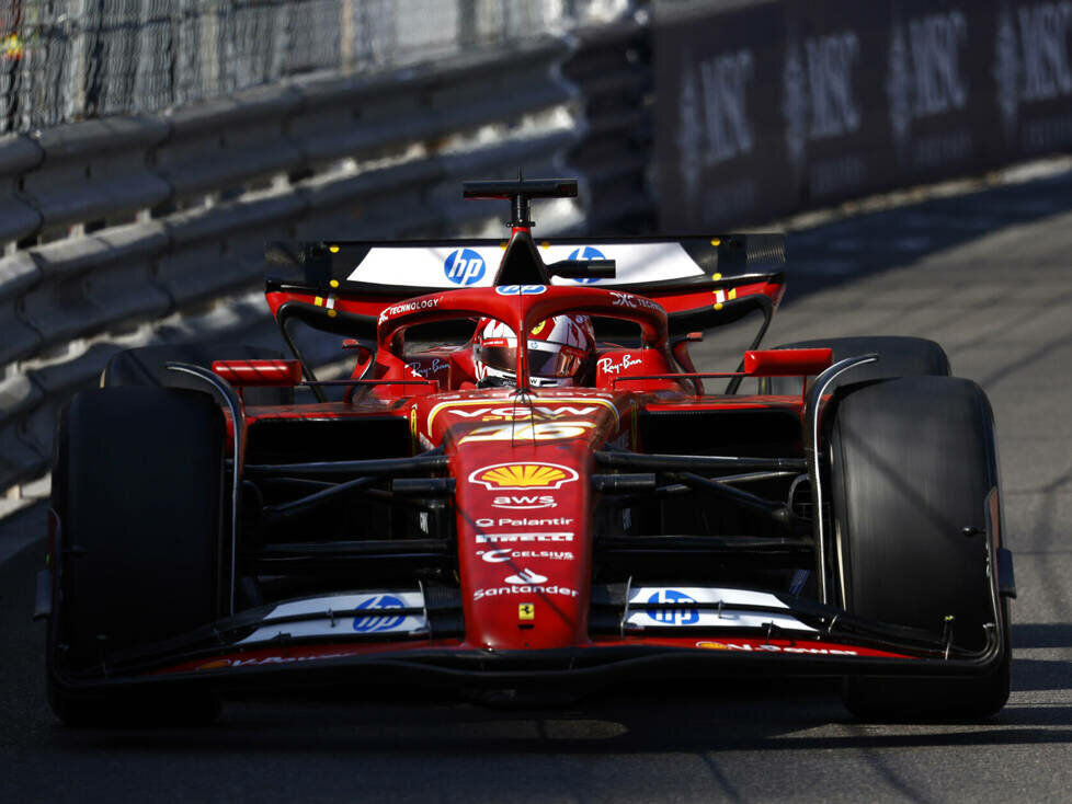 Charles Leclerc (Ferrari SF-24) beim Formel-1-Rennen in Monaco 2024