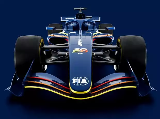 So sieht es aus: Der erste Entwurf des neuen F1-Autos für 2026 von der FIA Titel-Bild zur News: So sieht es aus: Der erste Entwurf des neuen F1-Autos für 2026 von der FIA