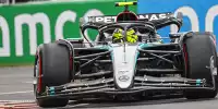 Am Rudern: Lewis Hamilton hatte mit dem W15 am Ende von Q3 zu kämpfen