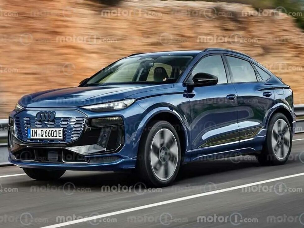 Audi Q6 e-tron Sportback, Rendering von Motor1.com