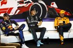 Max Verstappen (Red Bull), George Russell (Mercedes) und Lando Norris (McLaren) 