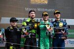 Marco Wittmann (Schubert-BMW), Mirko Bortolotti (SSR-Lamborghini) und Kelvin van der Linde (Abt-Sportsline-Audi) 