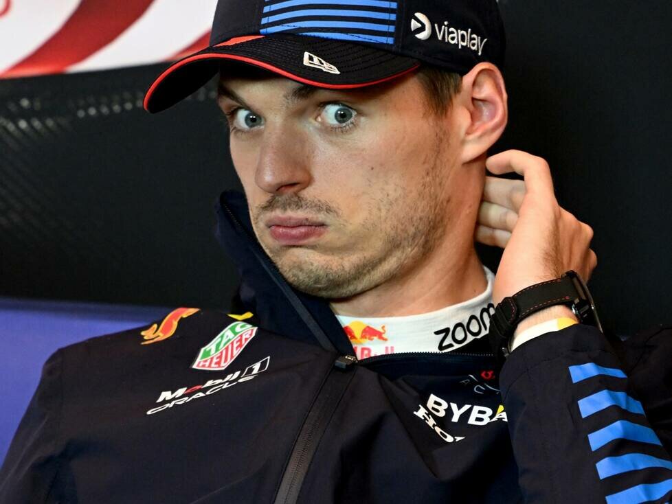 Red-Bull-Fahrer Max Verstappen in der Formel-1-Pressekonferenz in Kanada