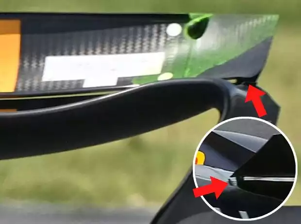 Titel-Bild zur News: Detailaufnahme des Red-Bull-Heckflügels beim Kanada-Grand-Prix 2024