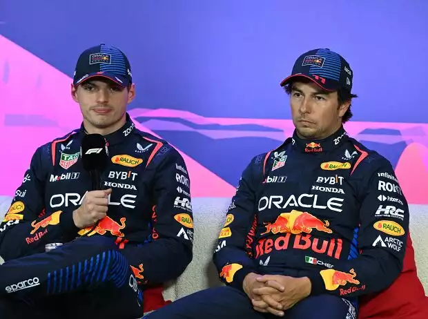 Titel-Bild zur News: Max Verstappen, Sergio Perez