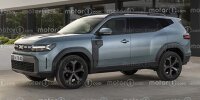Dacia Bigster (2025) im Rendering von Motor1.com