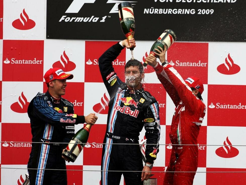 Sebastian Vettel, Mark Webber, Felipe Massa