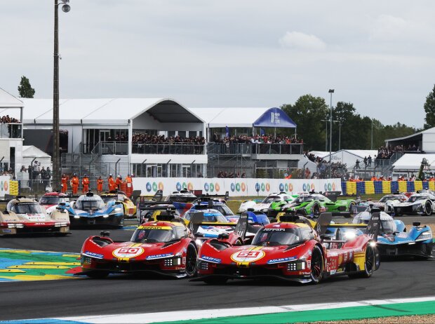 Vom Start weg war Ferrari vorne dabei: Doch dann kam der Regen... Vom Start weg war Ferrari vorne dabei: Doch dann kam der Regen...