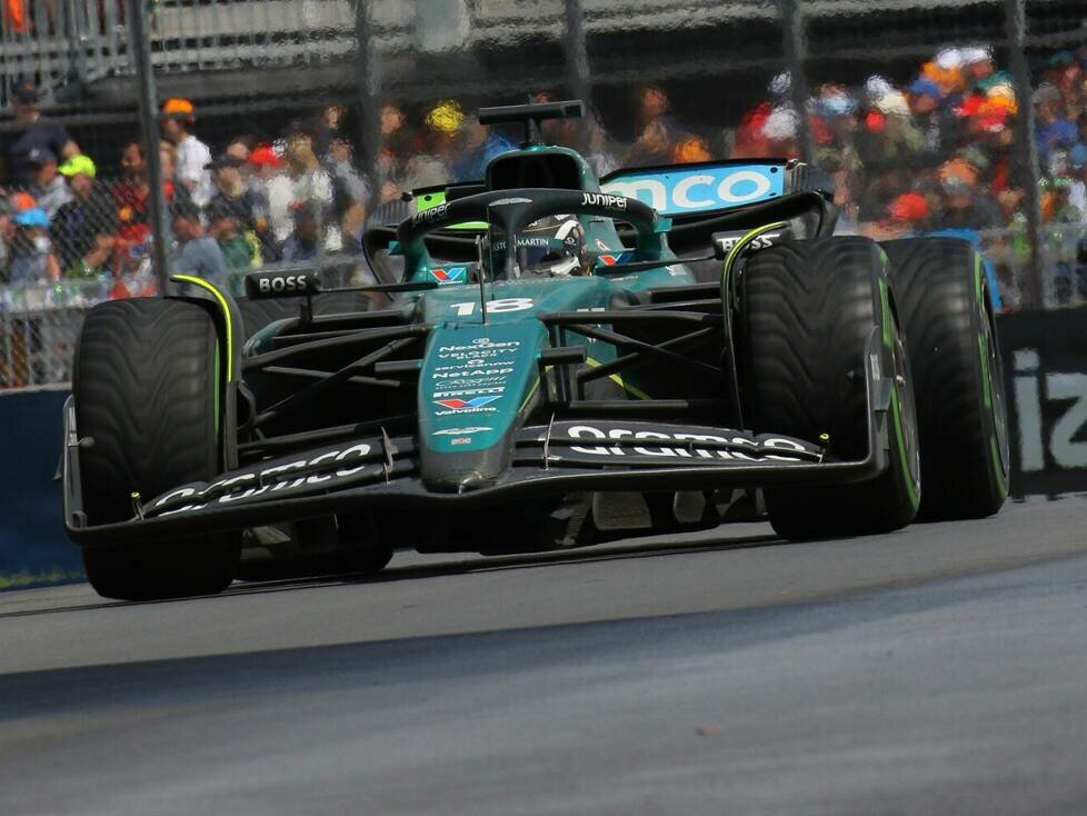 Lance Stroll im Aston Martin AMR24 beim Formel-1-Rennen in Kanada 2024