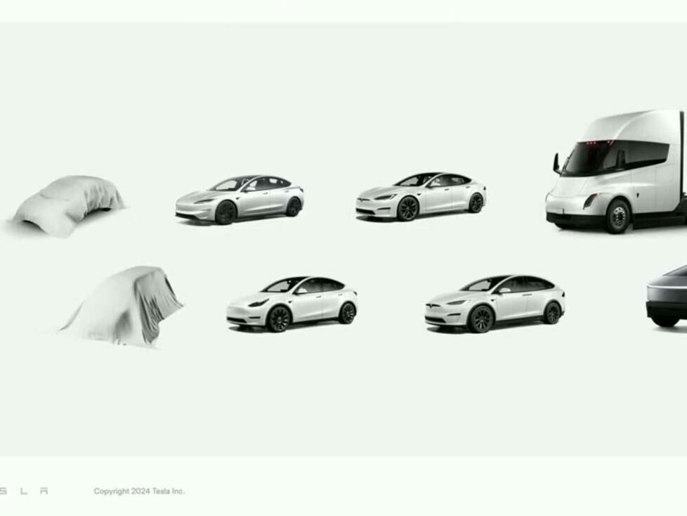 Tesla 2024 Annual Shareholder Meeting neue Fahrzeuge Folie