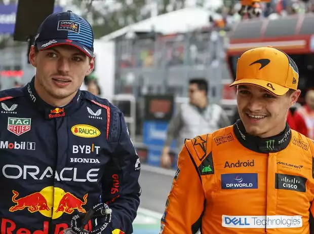 Titel-Bild zur News: Max Verstappen, Lando Norris