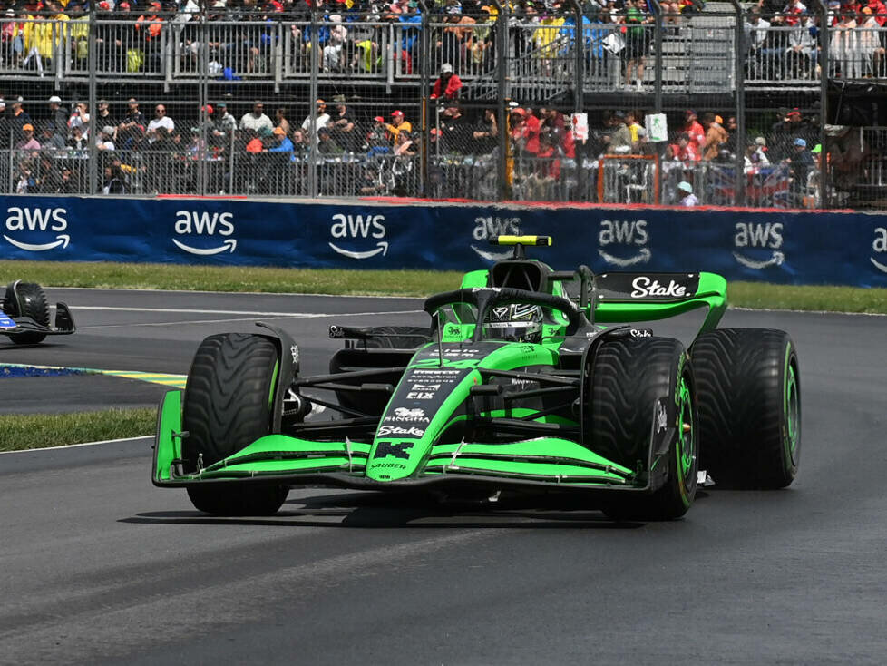 Guanyu Zhou (Sauber) beim Formel-1-Rennen in Kanada 2024