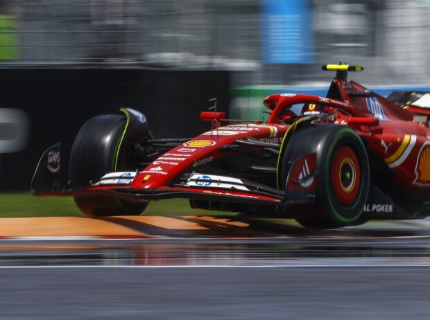 Carlos Sainz im Ferrari SF-24 beim Formel-1-Rennen in Kanada 2024 Carlos Sainz im Ferrari SF-24 beim Formel-1-Rennen in Kanada 2024