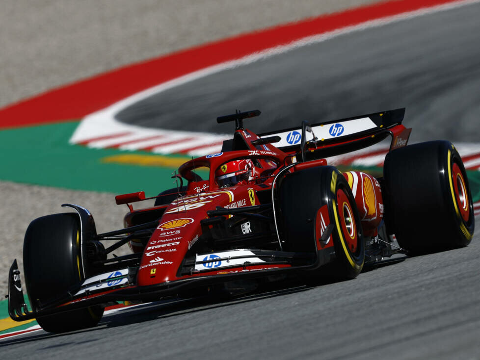 Charles Leclerc (Ferrari SF-24) beim Formel-1-Rennen in Spanien 2024