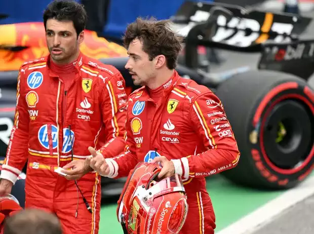 Titel-Bild zur News: Carlos Sainz, Charles Leclerc