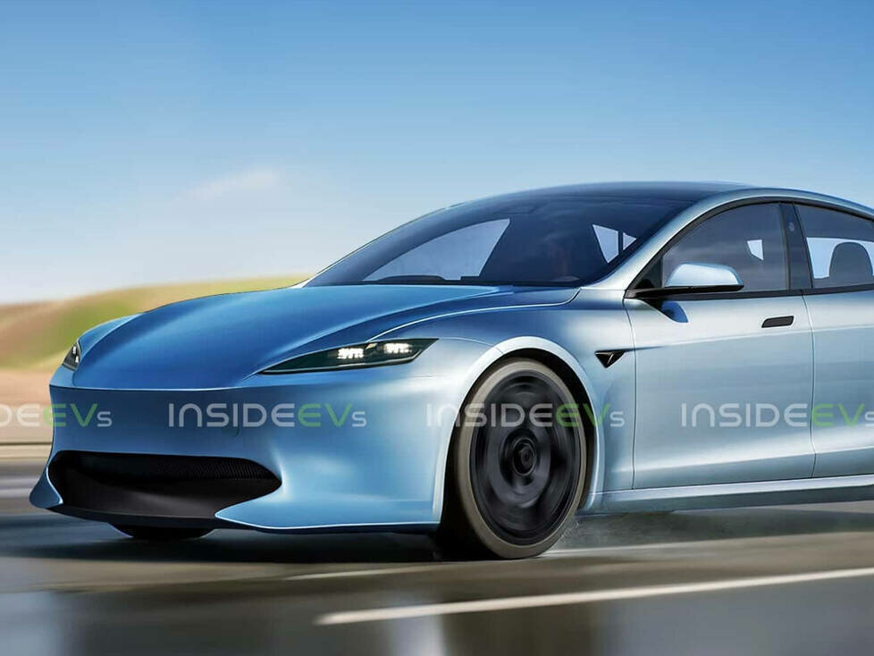 Neues Tesla Model S Rendering