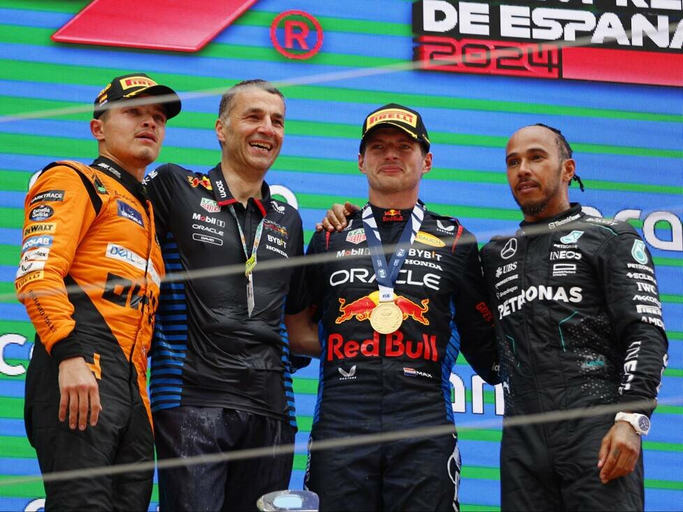Lando Norris, Max Verstappen, Lewis Hamilton