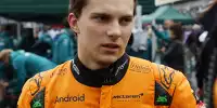 McLaren-Fahrer Oscar Piastri in der Formel-1-Startaufstellung 2024