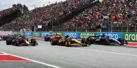Die Startphase beim Formel-1-Rennen in Spanien 2024