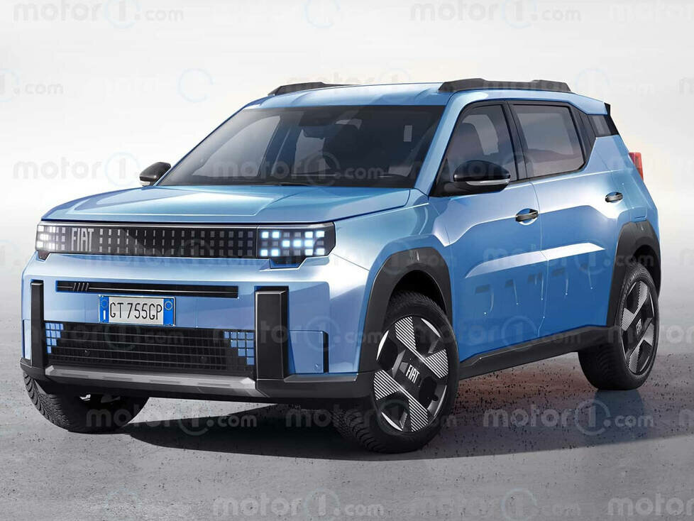 Fiat Giga Panda (2025) im Rendering von Motor1.com