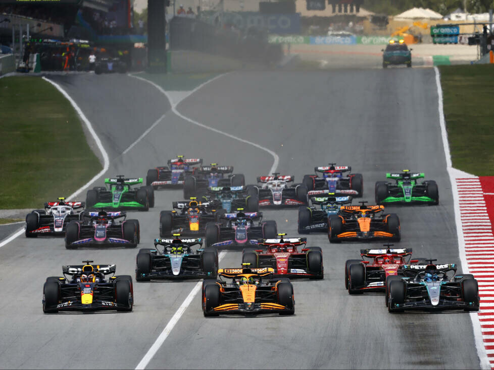 Lando Norris, Max Verstappen, George Russell
