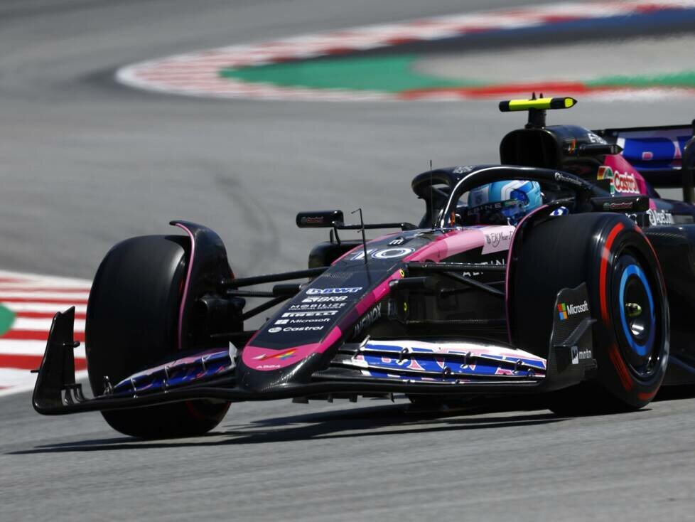 Pierre Gasly im Alpine A524 beim Formel-1-Rennen in Spanien 2024