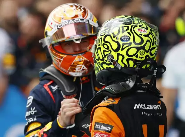 Max Verstappen, Lando Norris Titel-Bild zur News: Max Verstappen, Lando Norris