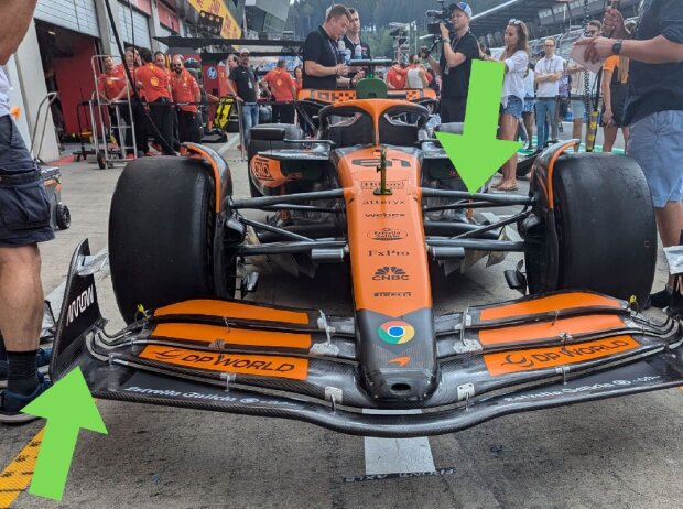 Updates am McLaren MCL38 beim Formel-1-Rennen in Spielberg 2024 Updates am McLaren MCL38 beim Formel-1-Rennen in Spielberg 2024