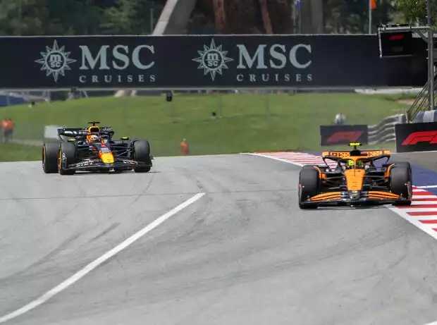 Max Verstappen, Sergio Perez, Lando Norris Titel-Bild zur News: Max Verstappen, Sergio Perez, Lando Norris
