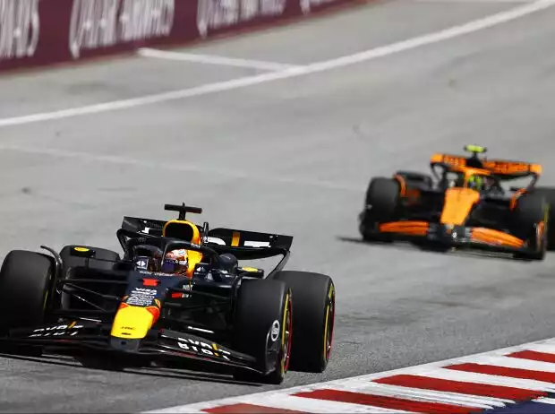 Max Verstappen, Lando Norris Titel-Bild zur News: Max Verstappen, Lando Norris
