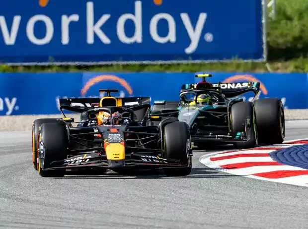 Max Verstappen, Lewis Hamilton Titel-Bild zur News: Max Verstappen, Lewis Hamilton