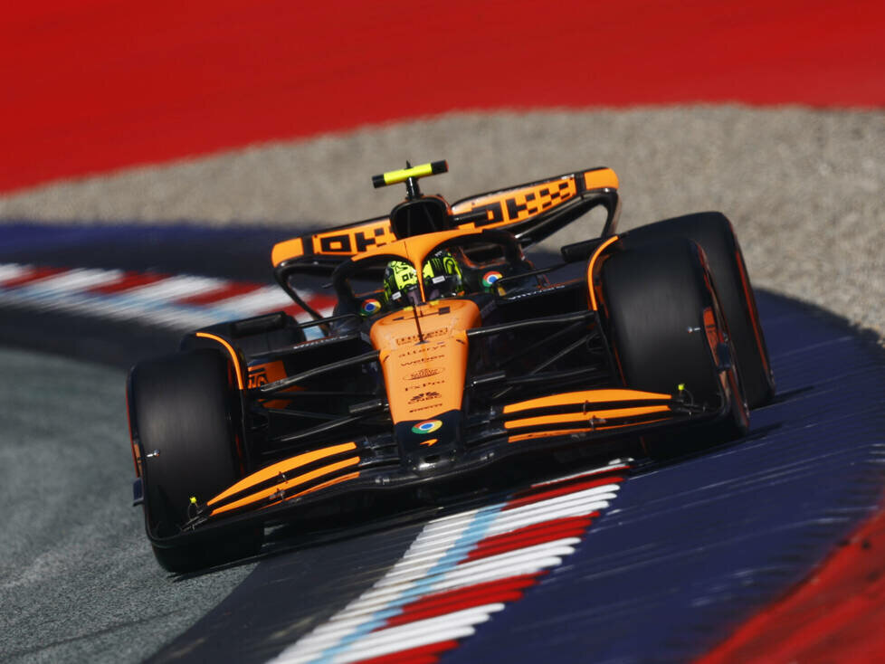 Lando Norris (McLaren MCL38) beim Formel-1-Rennen in Österreich