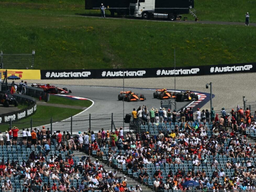 Max Verstappen, Lando Norris, Oscar Piastri, Carlos Sainz