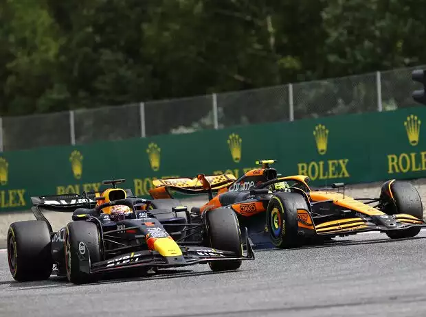 Max Verstappen, Lando Norris Titel-Bild zur News: Max Verstappen, Lando Norris