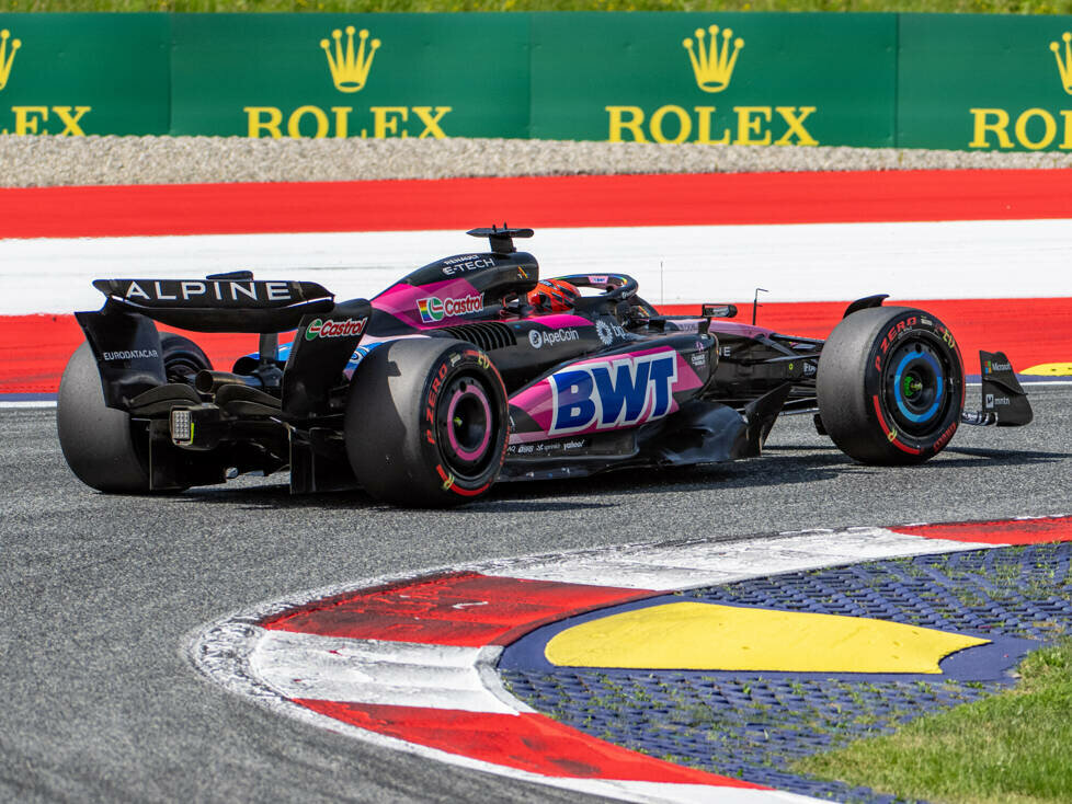 Esteban Ocon (Alpine A524) beim Formel-1-Rennen in Österreich 2024