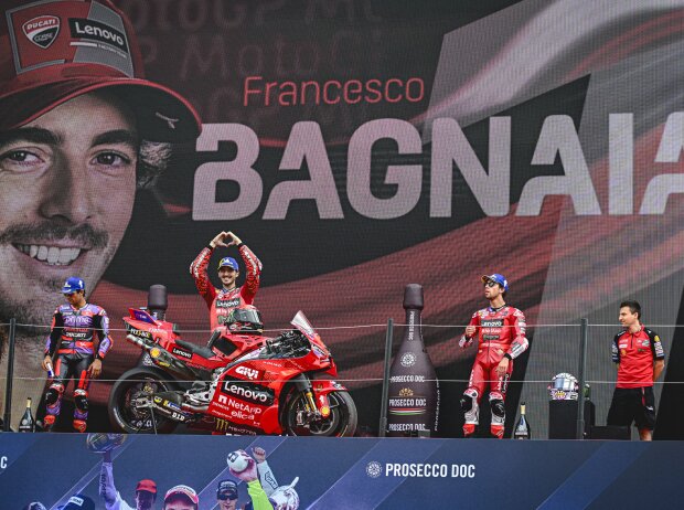 Podium: 1. Francesco Bagnaia, 2. Jorge Martin, 3. Enea Bastianini Podium: 1. Francesco Bagnaia, 2. Jorge Martin, 3. Enea Bastianini
