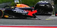 Der Schaden am Red Bull RB20 von Sergio Perez beim Formel-1-Rennen in Spielberg 2024