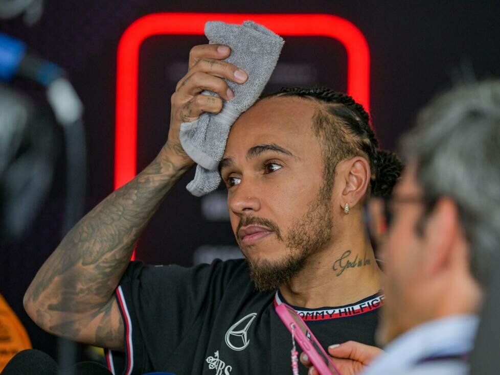 Mercedes-Fahrer Lewis Hamilton nach dem Formel-1-Rennen in Spielberg 2024